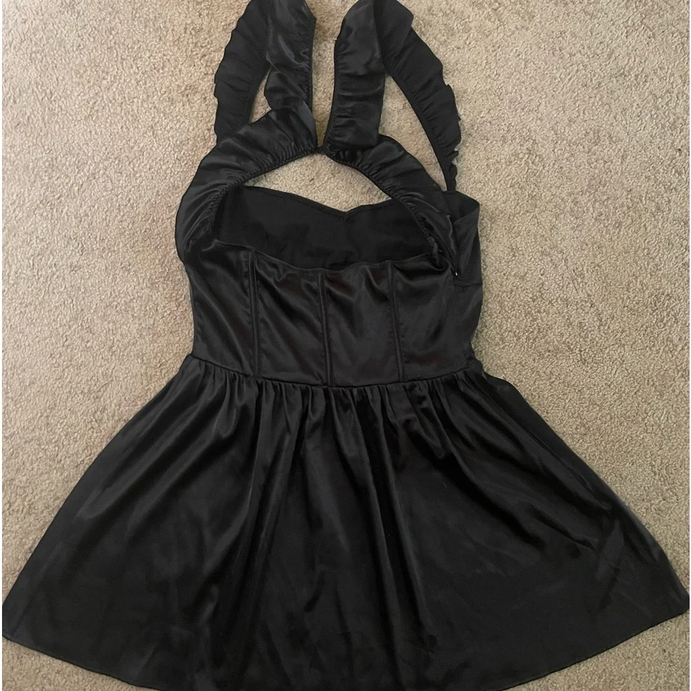 Beginning Boutique Black Corset Mini Dress - Picture 7 of 9